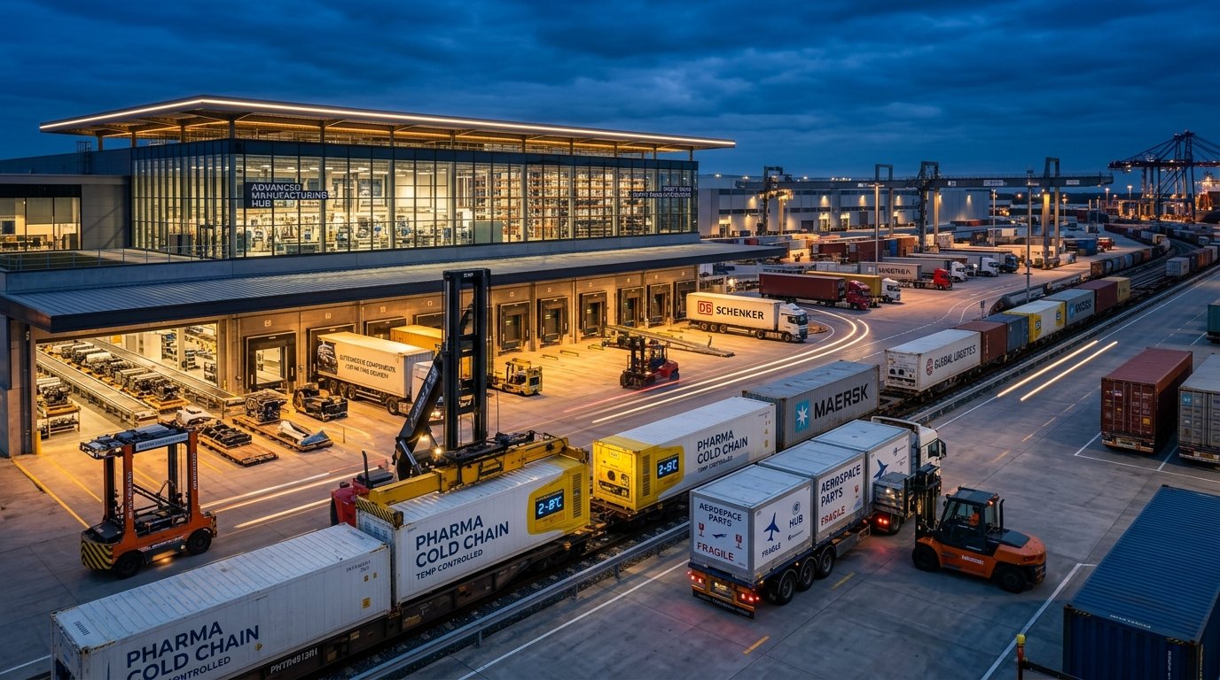Specialized industrial freight, pharma cold-chain, and advanced manufacturing logistics