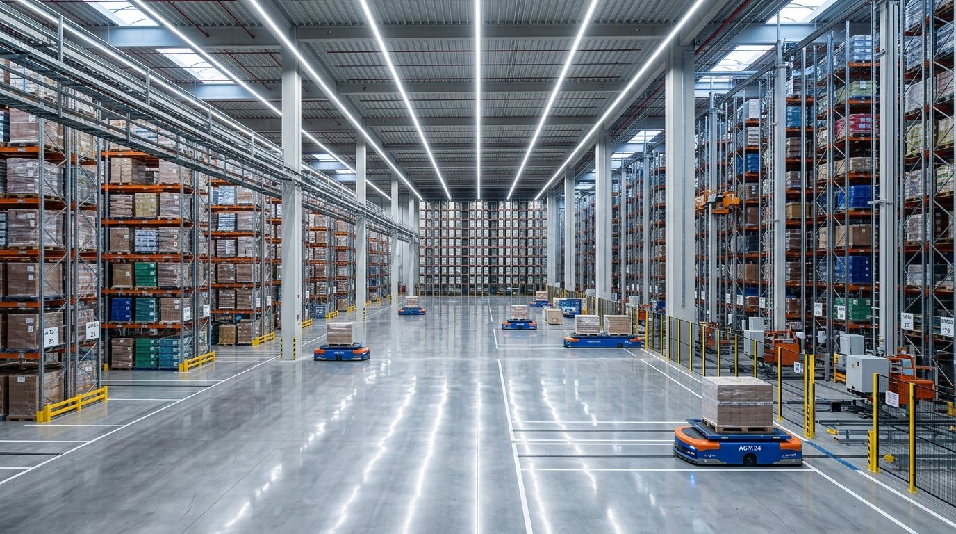 Warehouse racking and inventory handling facility